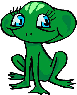 cute frog clipart